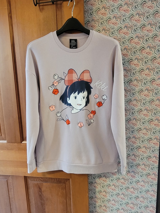 Her Universe Tops - Her Universe Light Pink Kiki’s Delivery Service Sweatshirt Tag